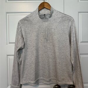 Patagonia Women’s Capilene Base Layer Light Gray Zip-Up Sweater